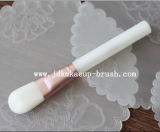 White Handle White Hair Flat Foundation Brush (JDK-FA099)
