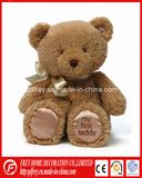 Fluffy Long Hair Teddy Bear Toy with Ribbon