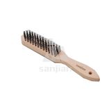 The Newest European Style Steel Wire Brush with Wooden Handle, Brush Steel Wire Brush Brass Wire Brush (SJIE3009)