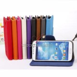 Jeans Cloth PU Leather Wallet Case for Samsung Galaxy S4 I9500 I9502 I9505