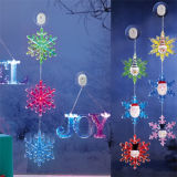 Acrylic Snowflake Christmas Decoration with Color Changing LED Light