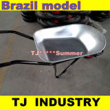 Brazil Model Powder Coated / Galvanized Wheel Barrow