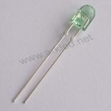 Pure Green 4mm Oval LED Lamp