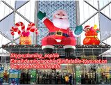 Inflatable Sitting Santa Claus Christmas Decoration