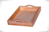 Traditional Wood Tray with Handles for Sale