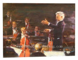 Oil Painting-Musical People
