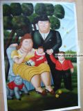 Botero Oil Painting On Canvas (T40)