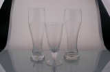 Handmade Beer Glass Cup. Clear Glassware