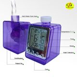 Assorted Colors Water Power Alarm Clock Calendar Temerature