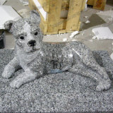Granite G603 Animal Stone Sculpture with Dog Design