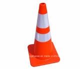 Orange 75cmorange Flexible Reflective PVC Traffic Road Safety Soft Cones for India Market