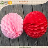 Birthday Party Decoration Tissue Paper Pink & Red Honeycomb Balls