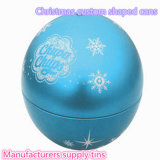 Spherical Tin Christmas Gift Candy Packing Box