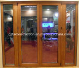 Double Glazing Aluminum Wood Casement Door