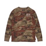 Men's Cotton/Poly Jersey Camo Printed Long Sleeve T Shirt