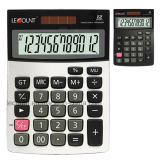 12 Digits Dual Power Desktop Calculator with Metal Panel (LC22632)