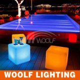 Colorful LED Cube Chair Swimming Pool Decoration