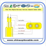 Flat Twin Duplex Military Tactical Armored Indoor Cable