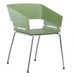 Leisure Dining Office Steel Plastic Metal Cafe Chair (WLF-DC093)