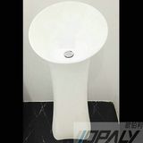 Artificial Stone Pedestal Basin, Freestanding Washing Basin, Solid Surface Basin (OD-108S)