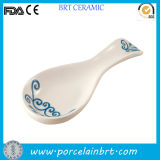 Vintage Style White Ceramic Spoon Rest
