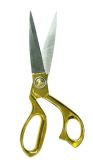 Sewing Scissors with Gold Color, Made of Multifunction Stainless Steel