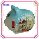 Ceramic Painted Piggy Money Bank for London Souvenir Gifts