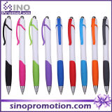 Advertising Plastic Click Ball Pen with Rubber Mat
