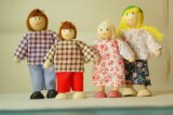 Wooden Dolls American Family