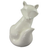 Animal Shaped Porcelain Craft, Ceramic Fox 6548