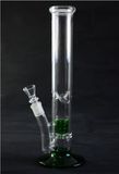 Glass Smoking Pipe with 1 Perc 18 Inches High (GB-041)