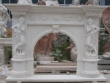 Marble Fireplaces, Carved Fireplace Mantels Person Statue