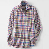 Women's 100% Cotton Long Sleeve Flannel Check Shirts (WXW228)