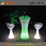 LED Light Glow Plastic Bar Chair