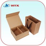 Convenient Kraft Paper Box with Handle for Gift/Food/Household