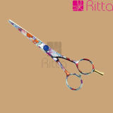 Flower Titanium-Coated Hair Cutting Scissors, Hairdressing Scissors (RS3023)