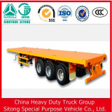 Flatbed Semi Trailer for 40ft 45ft 20ft Shipping Container