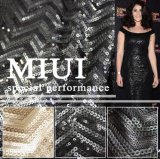 100% Polyester Mesh Embroidery with PU Sequin