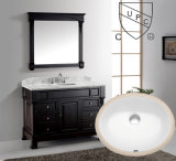 Cupc 18 Inch Oval Ceramic Bathroom Under Counter Sink (SN005)