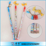 Colorful Special Designing Wood Pencil with Chain