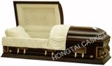 Hardwood Casket with Wood Pine Material