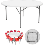 5ft Round Dining Meeting Banquet Wedding Folding Table