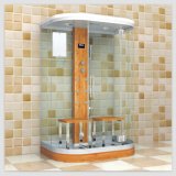 Tempered Glass Bamboo Steam Shower Room (S026)