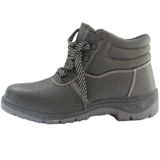 High Heel Steel Toe Buffalo Leather Safety Shoes. Work Shoes