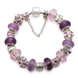 Mother's Day Gifts Fashion European Silver Purple Fit European Beads Bracelet Jewelry Jewellery