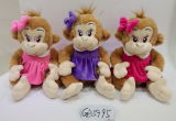 Promotion Stuffed Girl Monkey Toy