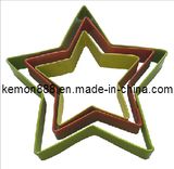 3PCS Cookie Cutters-Star with Colorful Painting (60400)