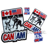 Ice Hockey Game Embroidered Patches Including One 3D Embroidered Emblem