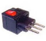Italy Plug Adapter (Grounded, Inlay)