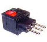 Italy Plug Adapter (Grounded, Inlay)